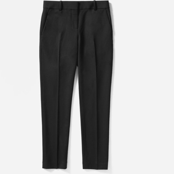 NWT everlane black slim wool pant